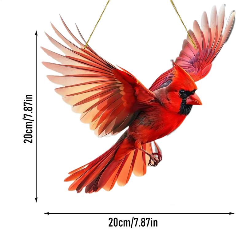 Acryl Vogelornament 2D Kolibrie Vogelhanger Binnen Buiten Gebruik Zonlicht Vangen Platte Kunst Vogelornament Voor Balkon Leven
