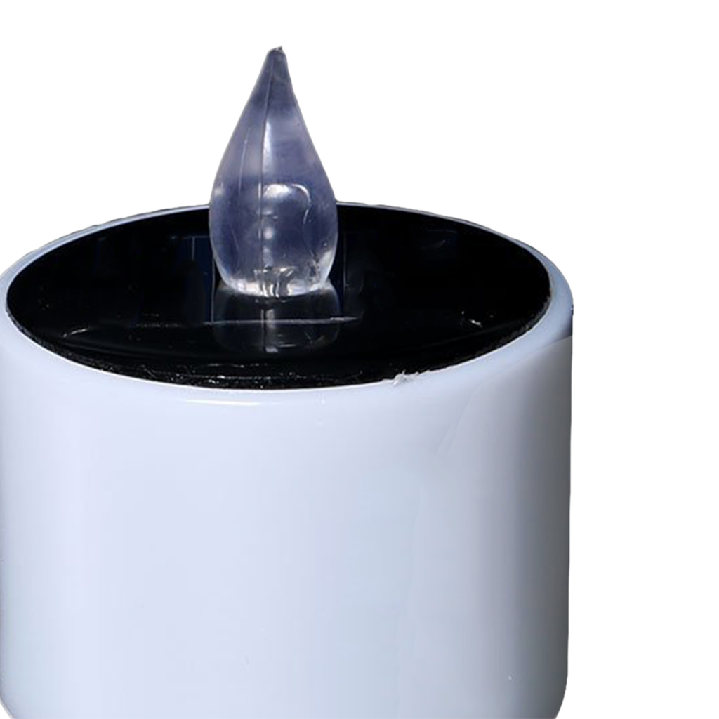 Solar Operate Flicking LED Tea Light Candl Decorative Votive Tealight Yellow