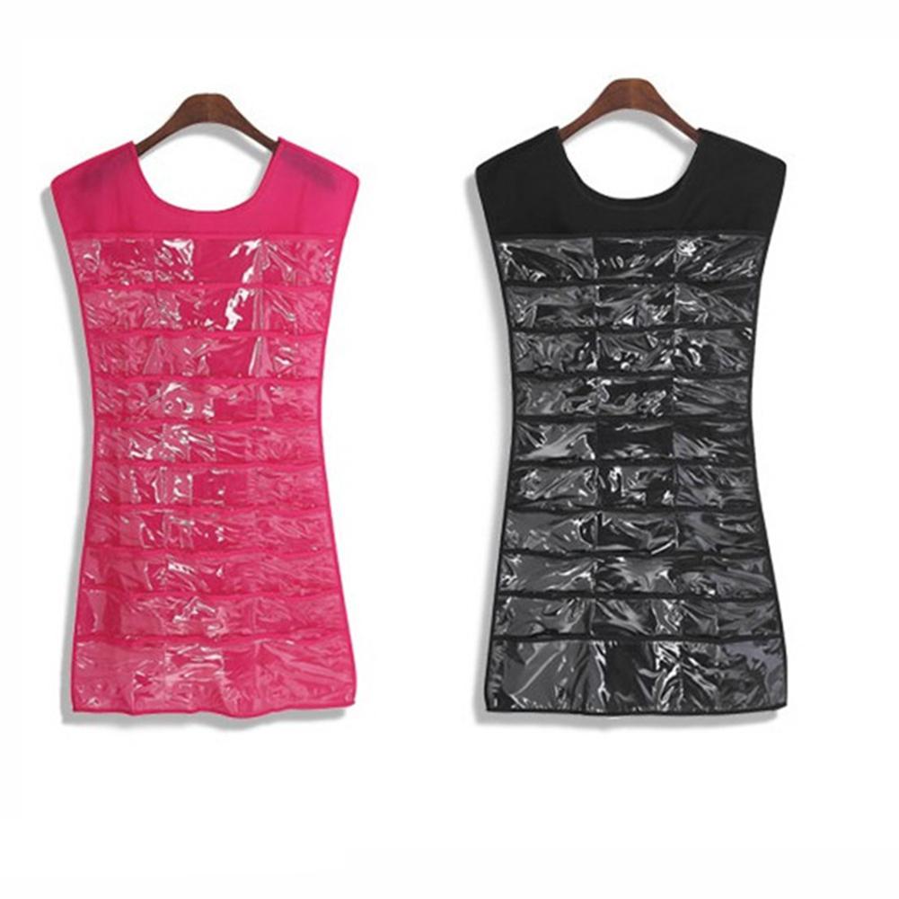 Glorystar 30- vaks opbergtas met 24 ophanglussen, sieradenhouder, ketting, armband, oorbellen, ringorganizer, sieradentas 83*45cm