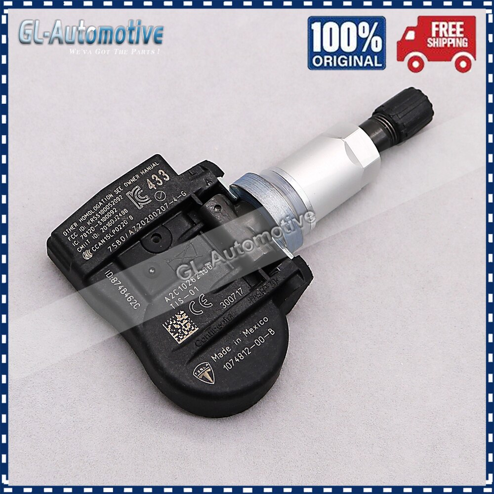 1074812-00-B Set Van (4) tpms Bandenspanning Monitor Sensor Voor Tesla Model 3 S X Y 433Mhz: 1PCS