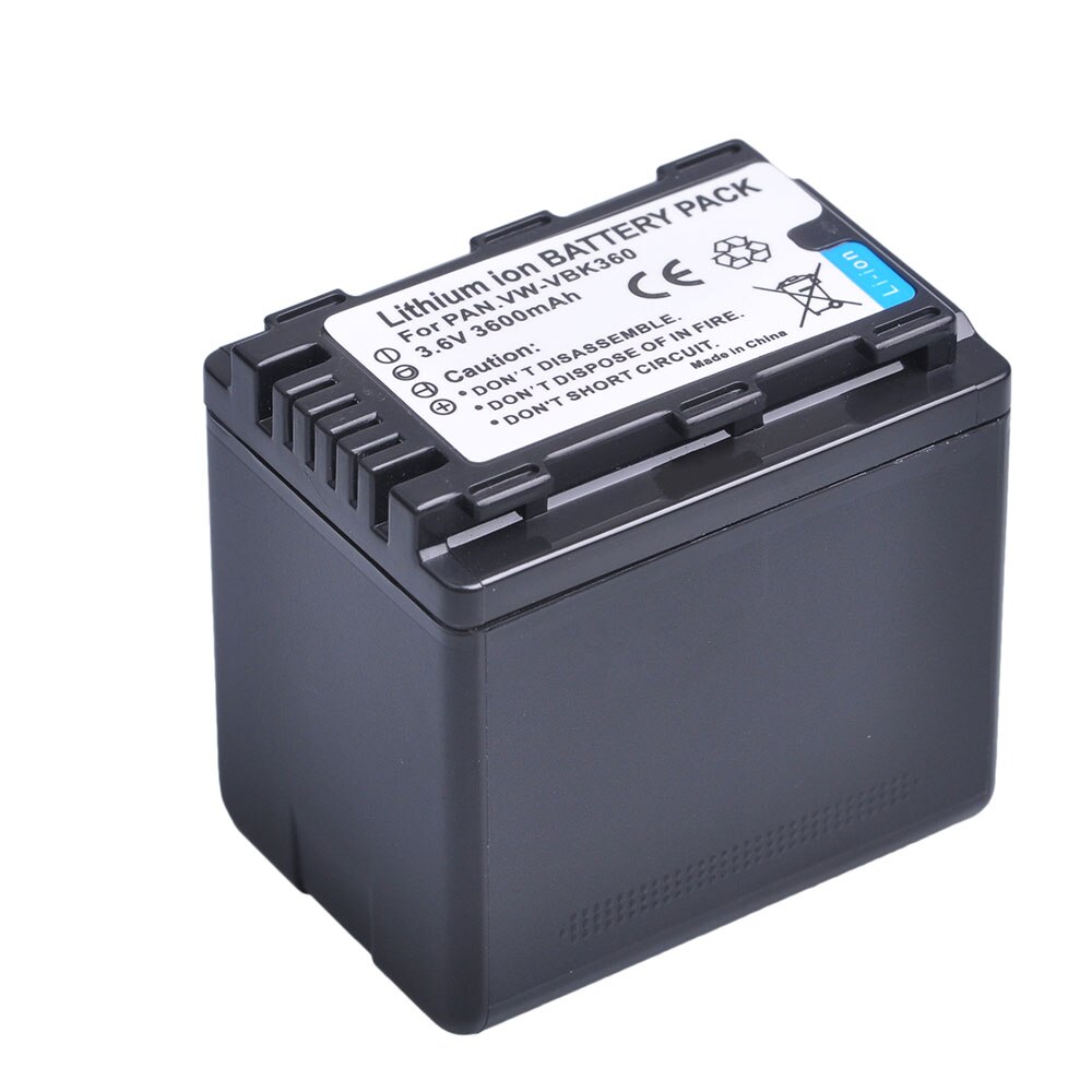 VW-VBK360 VBK360 Battery for Panasonic HC-V10, HC-V100, HC-V100M, HC-V500, HC-V500M, HC-V700, HC-V700M, HDC-HS60, HDC-HS80