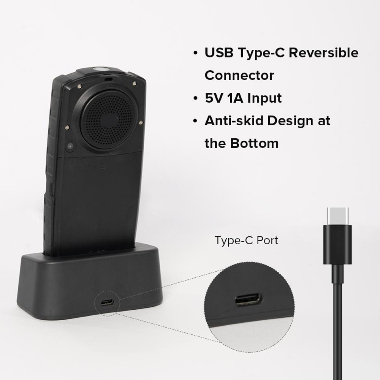 AGM Ladestation AGM DCD-M67 5V 1A USB-C / Typ-C Schreibtisch Ladestation Für AGM M6 / M7 AGM Telefon Ladegerät Für AGM M7