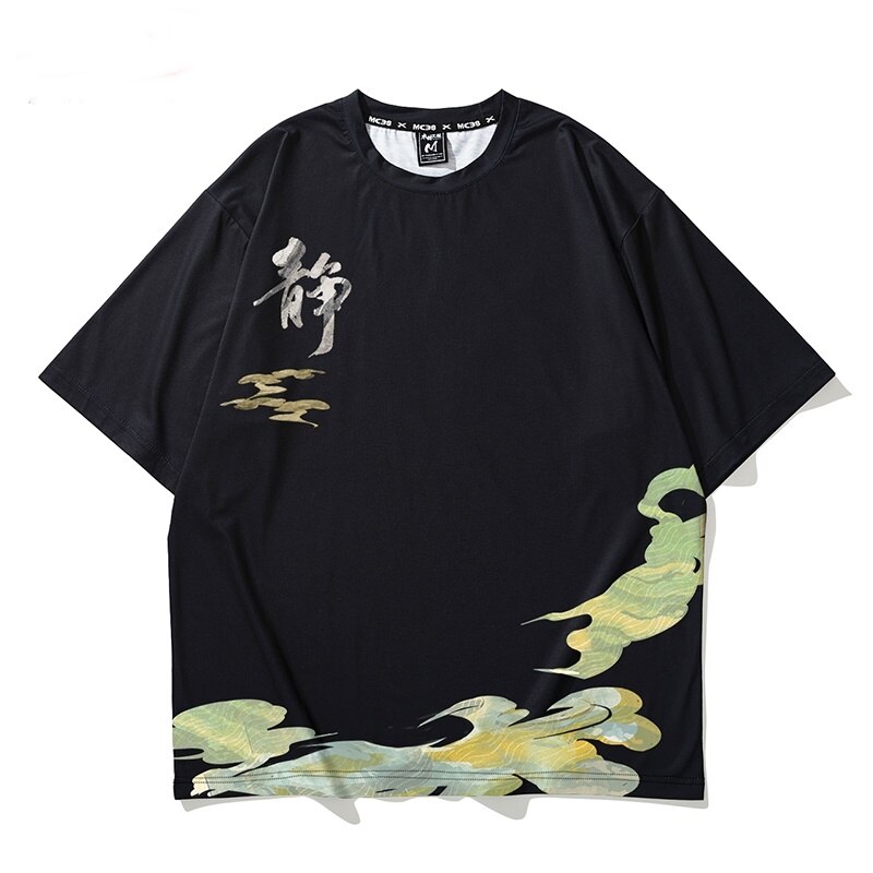 Ropa tradicional japonesa para hombre, camisa tipo Kimono, camiseta de Samurai, Cosplay, Kimono, ropa de calle, Top japonés FF2701