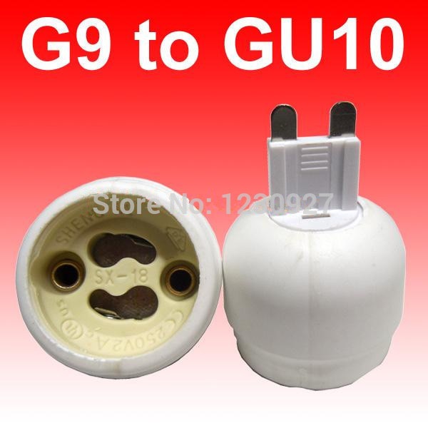 10 Stks/partij G9 Om GU10 Adapter GU10 Om G9 Socket GU10 Base Lamphouder Converter Led Verlichting Accessoires