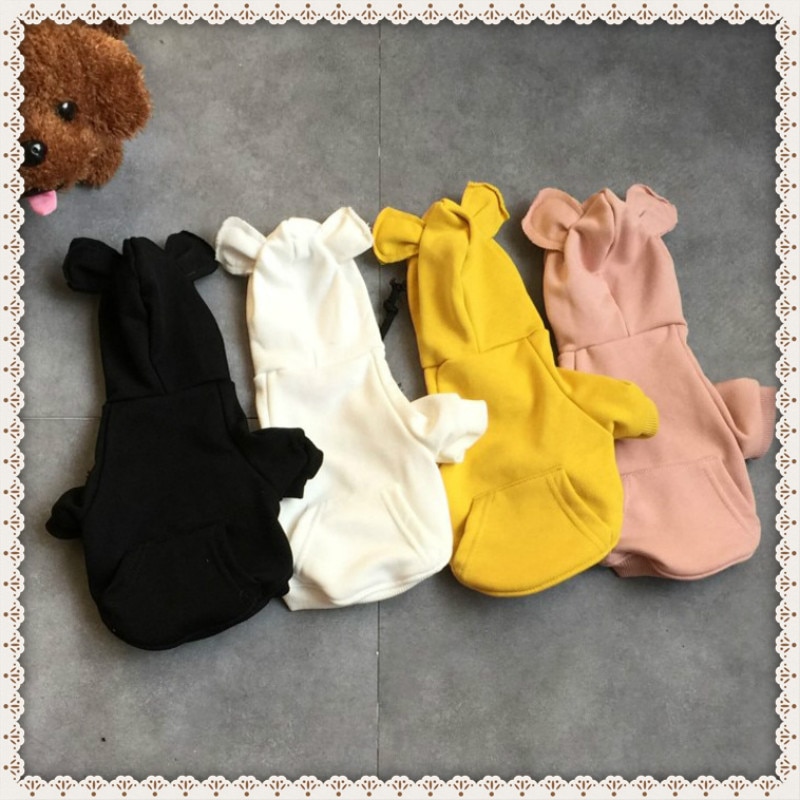 Pure Kleur Eenvoudige Huisdier Kleren Hond Hoodies Lente Herfst Leisure Puppy Chihuahua Shirt Voor Kleine Grote Honden Dierbenodigdheden