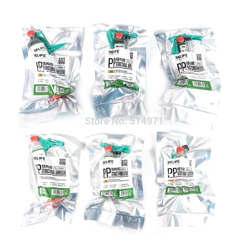 Relife rl -035a pp strukturellt lim svart transparent för ipad mobiltelefoner ram baksida fäste limning 5cc 10cc