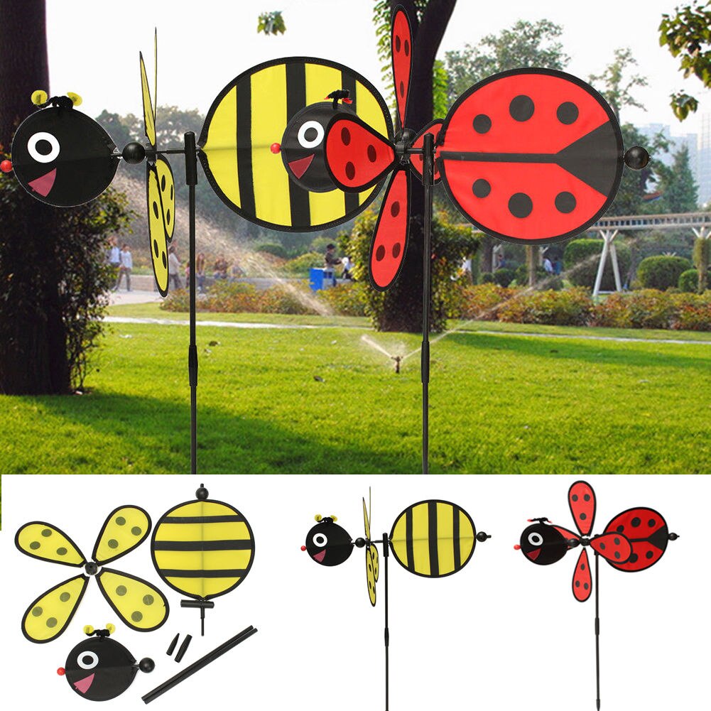 Bumble Bee/Lieveheersbeestje Windmolen Wind Spinner Home Yard Garden Festival Decor