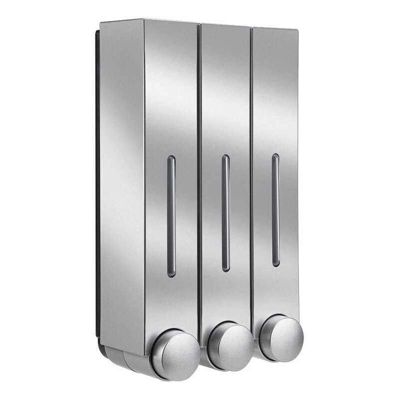 420Ml Wandmontage Badkamer Zeepdispenser Wassen Lotion Handdesinfecterend: Silver Triple