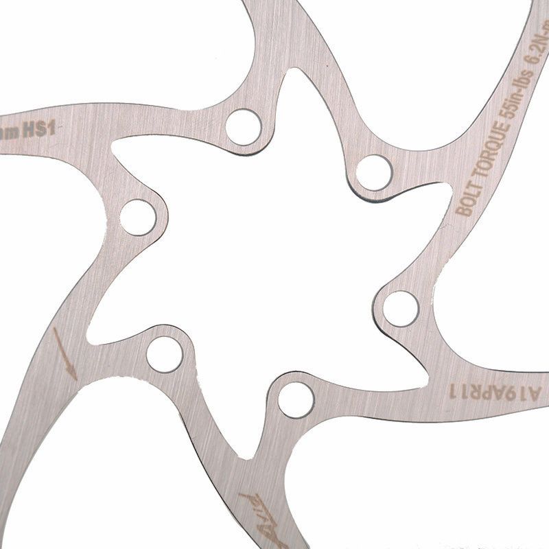 1 pc Float Disc Brake Rotors 160mm 180mm 6 Bolts Light Weight Alloy MTB Bicycle Floating Mountain Bike Brake Rotors