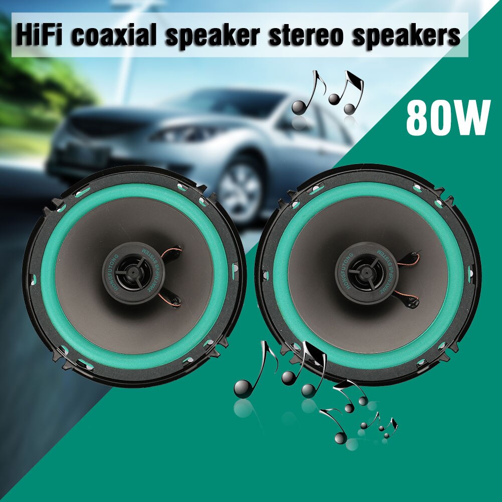 Højttaler stereo porfessional reproducer køretøj dørboble 2 stk 6 tommer koaksiale auto højttalere