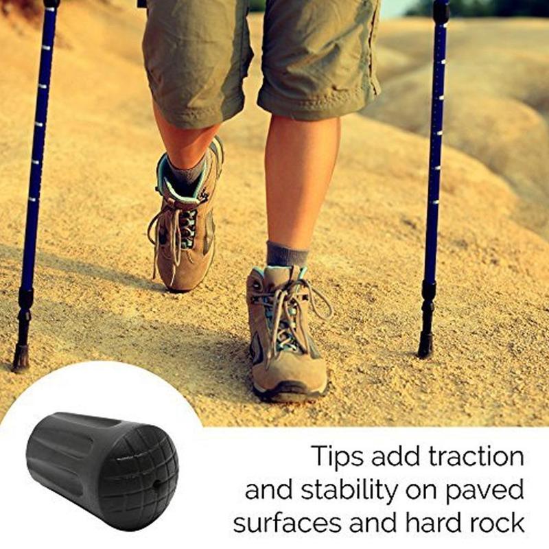 Outdoor Nordic Walking Poles Hiking Protectors Hiking Walking Tips Pole Protector Adjustable Replacement Stick Head Tools A1H0