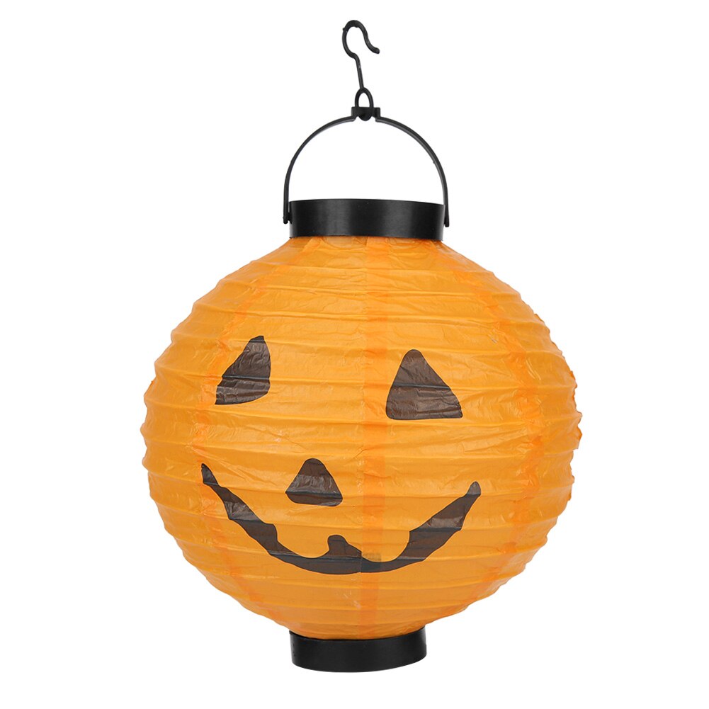 20cm nowa papierowa na Halloween dynia wisząca latarenka Eventy uroczystość przerażające akcesoria dekoracyjne DIY rękodzieło festiwal papier latarnia: B