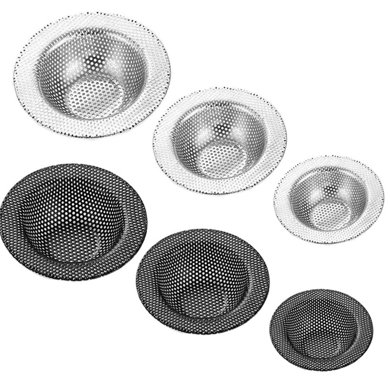3 PCS Stainless Steel Sink Strainer Fine Mesh Kitchen Sink Strainer Fits Most Kitchen Sink Bathroom Bathtub Shower Drain