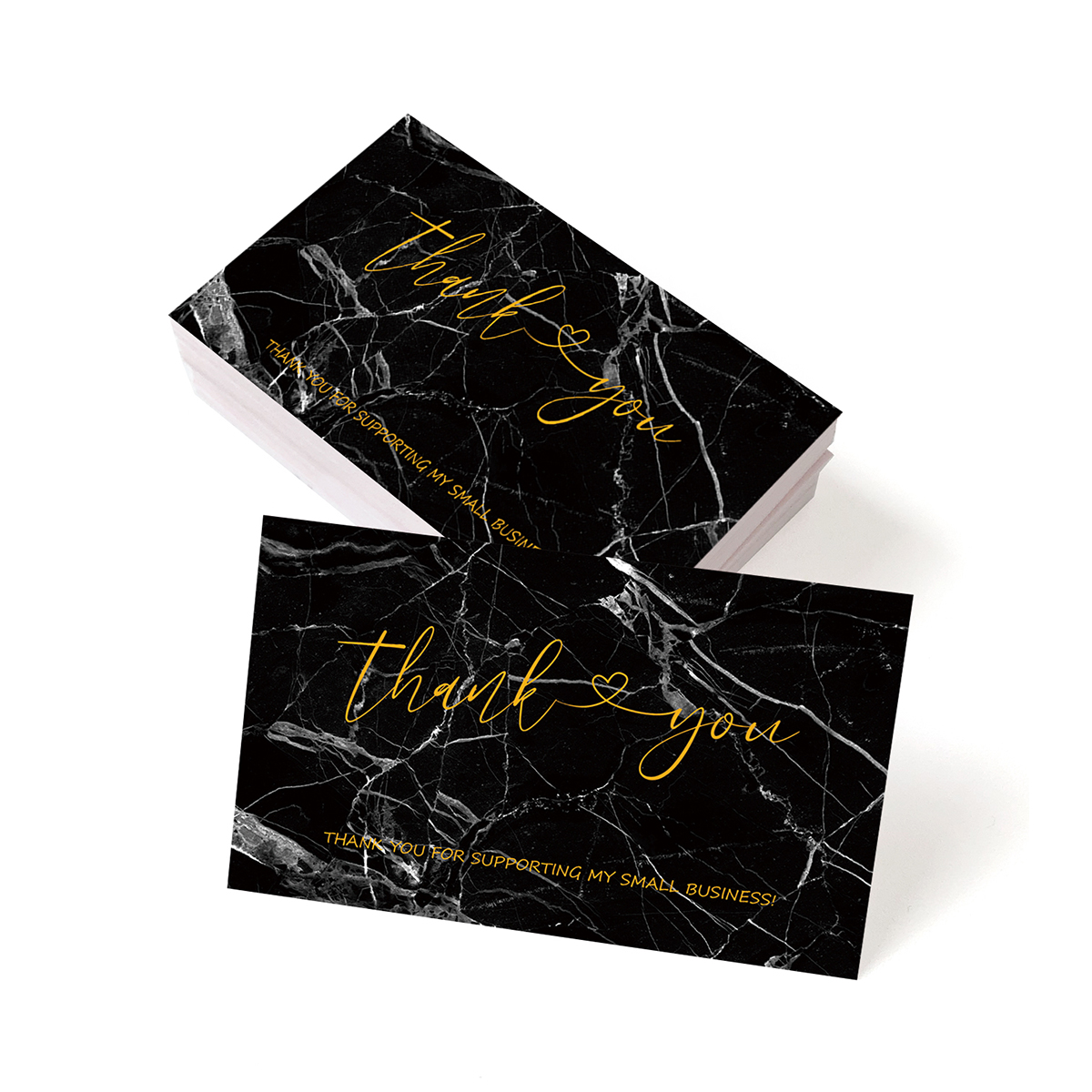 50pcs Thank You Card for Supporting My Small Business Cardstock Thank You Cards for Packaging Party Wedding Invitation Card