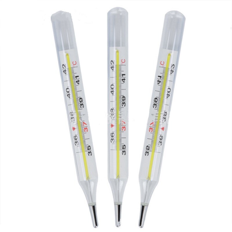 12 Pcs Glass Clinical Thermometer Easy Read Large Screen Thermometer Body Temperature clinic Measuring Temperature Instrument