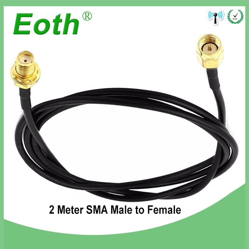 1 pcs SMA Male to Female Antenna Adapter SMA Plug Connector Pigtail Coaxial Jumper Extension Cable RG174 for Antena Antenne