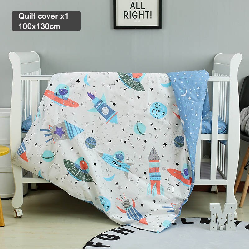 1pcs Baby Dekbedovertrek 130*100cm Cartoon Plaid Cover Pad Dots Dieren Milieubescherming Baby Beddengoed Ademend zachte: Oranje