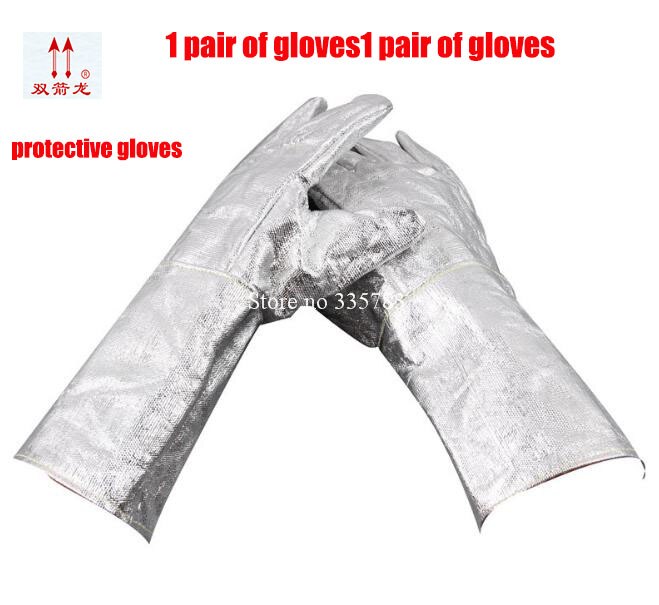 Guantes de alta temperatura, protección contra la radiación, papel de aluminio, ignífugo, 300 grados, protección antiquemaduras, nuevos