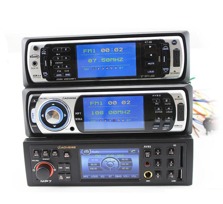 3 "HD Screen FM Bluetooth Radio Audio Stereo Auto MP5 Video Player Camer Omkeren display