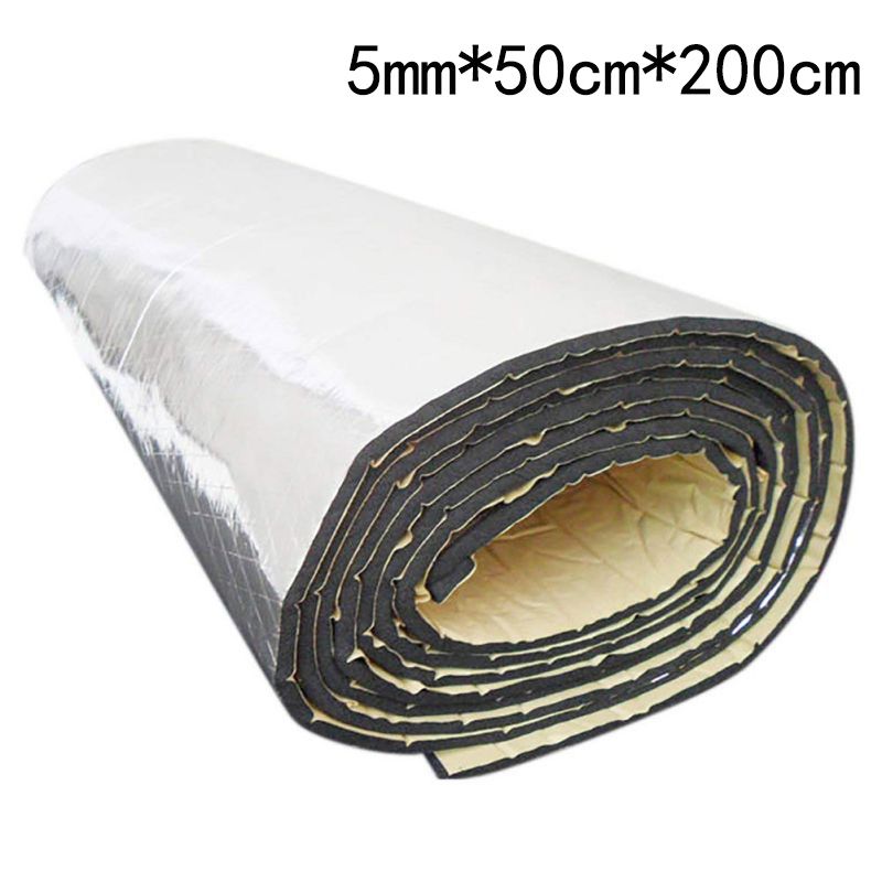 Car Insulation/Sound-absorbing Pad Glassfiber Water Pipe Hose Insulation Shock Absorber Sound Absorption Rubber For Auto: WHITE