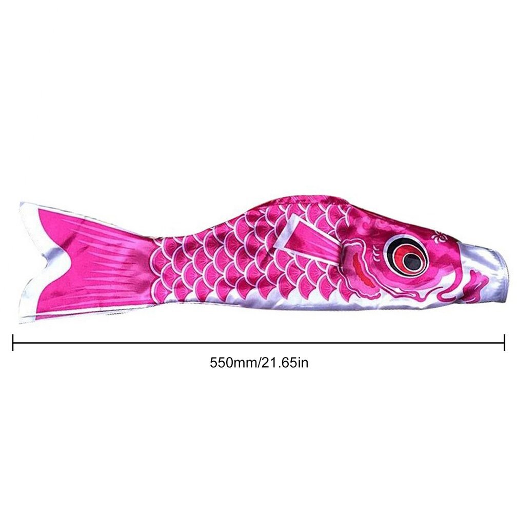 55cm Koi Nobori étanche japonais carpe vent chaussette Streamer suspendus coloré poisson drapeau décor cerf-volant Koinobori pour les enfants