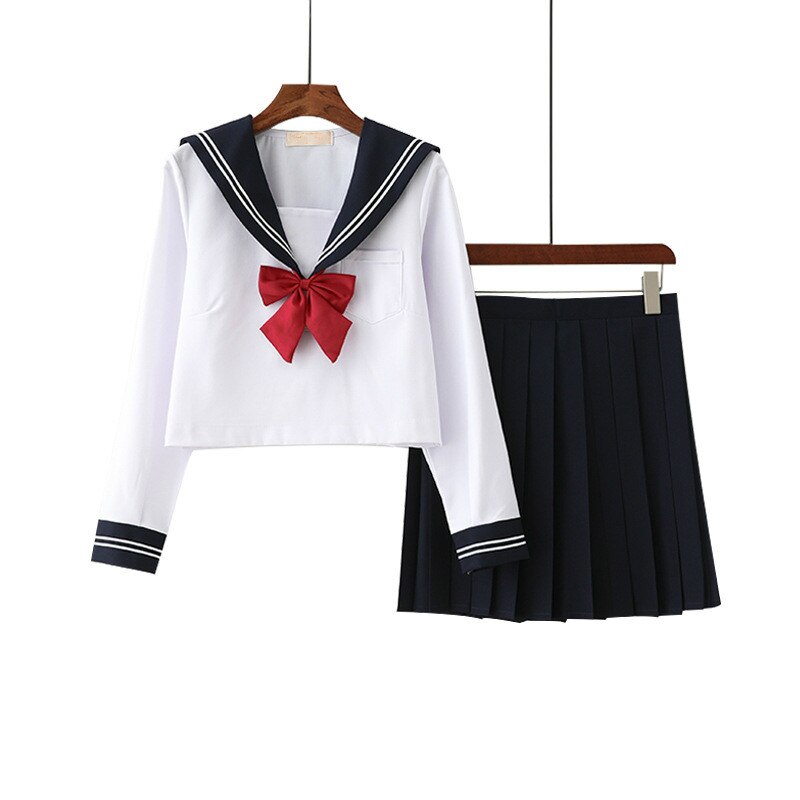 School Girl JK Uniform Women Chorus Performance Short Long Sleeve Japanese Sailor Uniforms Cute