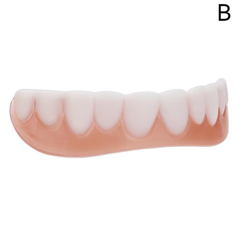 4th generations tandproteser klistermærke silikone simulation tænder op tænder og seler ned  b2 m 8: B