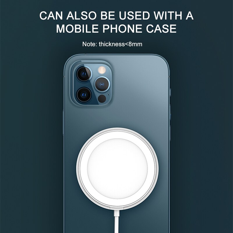 Magnetic Adsorption 15W Qi Wireless Chargers For iPhone 12 Pro Max Mini Magsafing Macsafe Charger Fast Charging Pad Dock Station