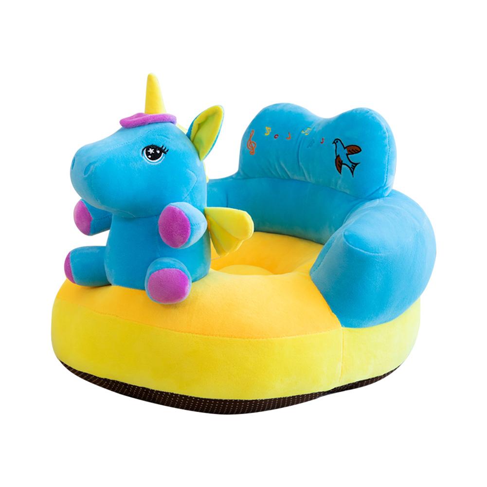 Only Cover No Filling Baby Bean Bag Cartoon Crown Seat Sofa Baby Chair Toddler Nest Puff Seat Bean Bag Plush Children Seat Cover: K