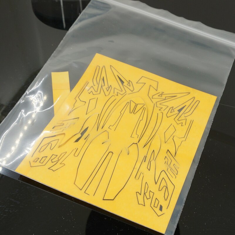 homemade decals for clear cowl shell AVANTE MK3/NEO VQS/ thunder shot MK2 polycarbonate body painting for tamiya MINI 4WD car: decal A