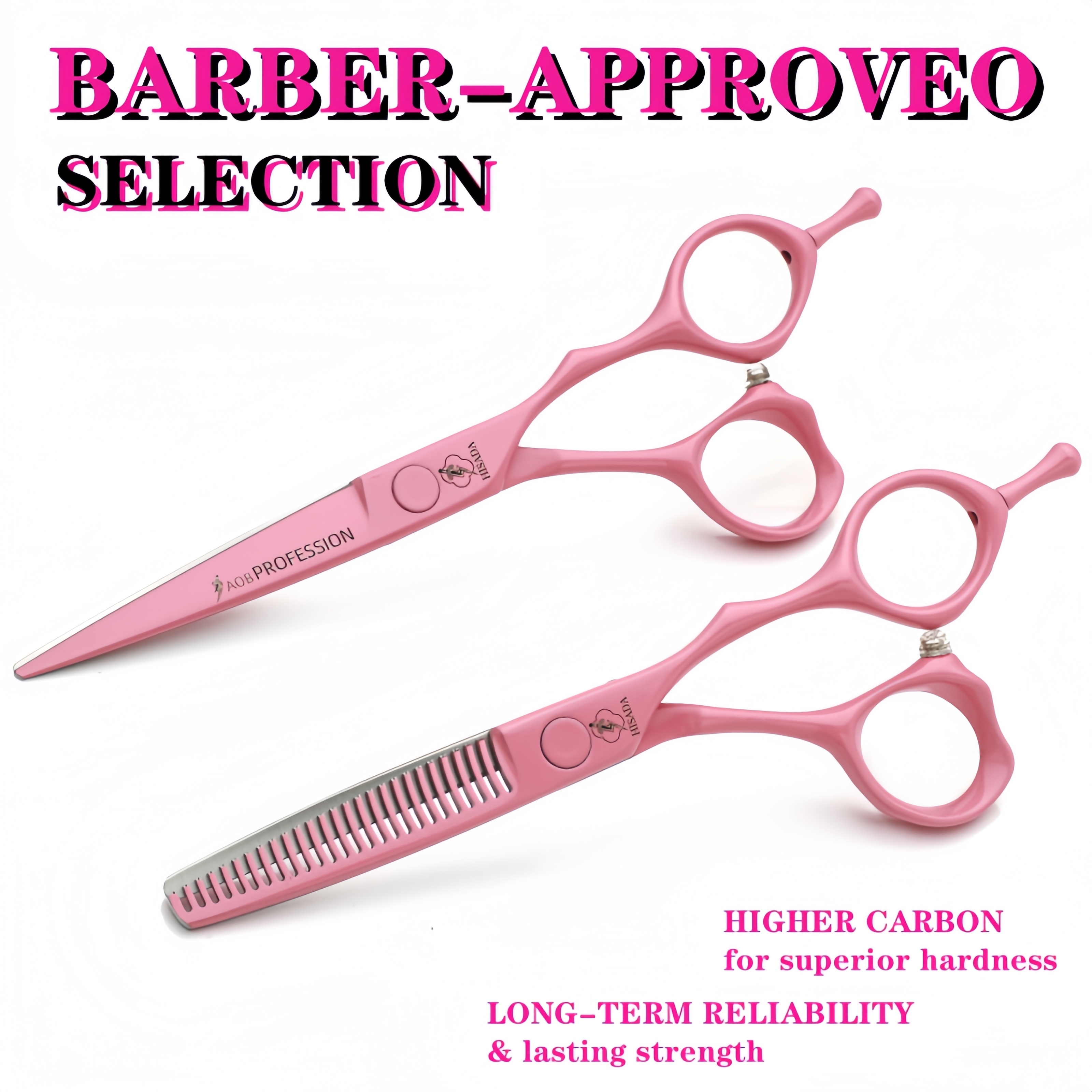 Hisada kappersschaar 5.5/6.0/6.5 inch roze kappersschaar haarknipmachine kappersaccessoires