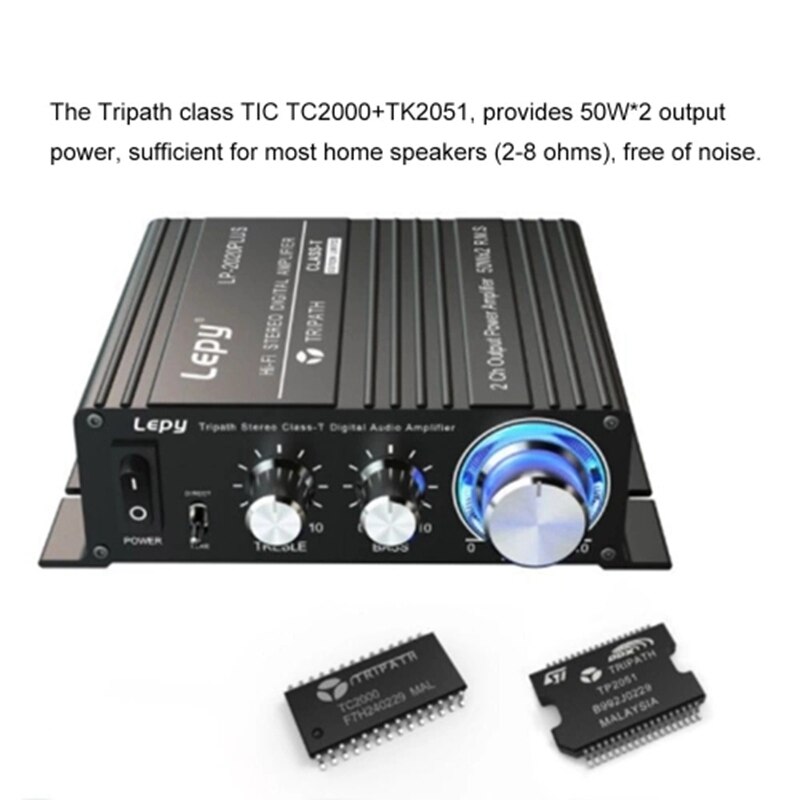 Lepy LP-2020Plus HiFi Stereo Klasse T Digital o Verstärker Energie Verstärker Mini Heimat Stereo o Ampere 50Wx2 (UNS Stecker)