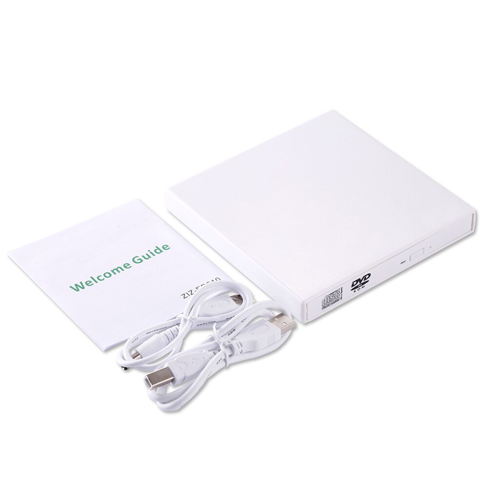 for Samsung Sony Acer Laptops PC Slim Portable USB 2.0 External DVD Drive 8X DVD-ROM Combo Player 24X CD-R Writer Optical Drive