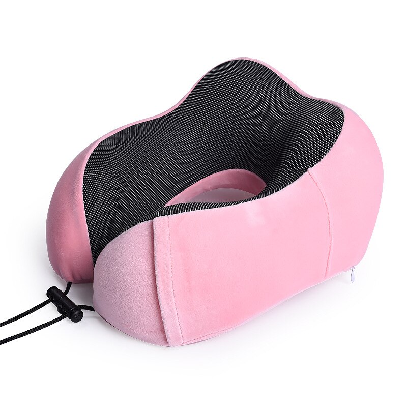 Car U Shaped Memory Foam Neck Pillows Soft Slow Rebound Space Travel Pillow Solid Neck Cervical Healthcare Bedding Neck Holder