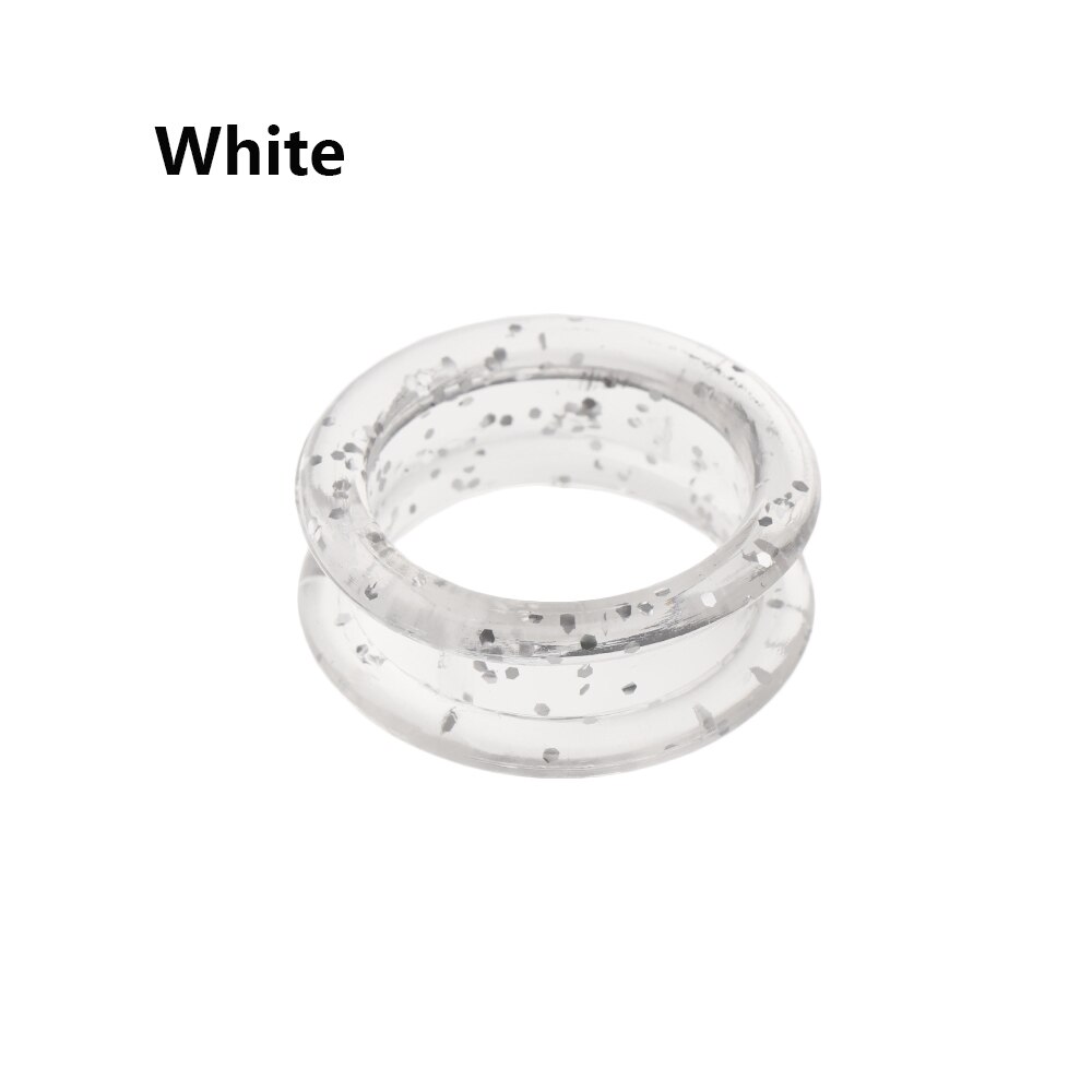 2 Stuks Professionele Kleurrijke Siliconen Ring Dierensalons Schaar Ring Fit Voor Hond Kat Haar Blikscharen Haar Snijden Accessoires: White