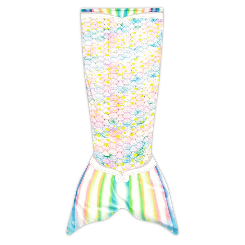 Bunte Fische Skala Meerjungfrau Decke Für TV Meerjungfrau Schwanz Decke Für Art Baby Weichen Sofa tragbar warm Plaid Flanell decke: E816112E
