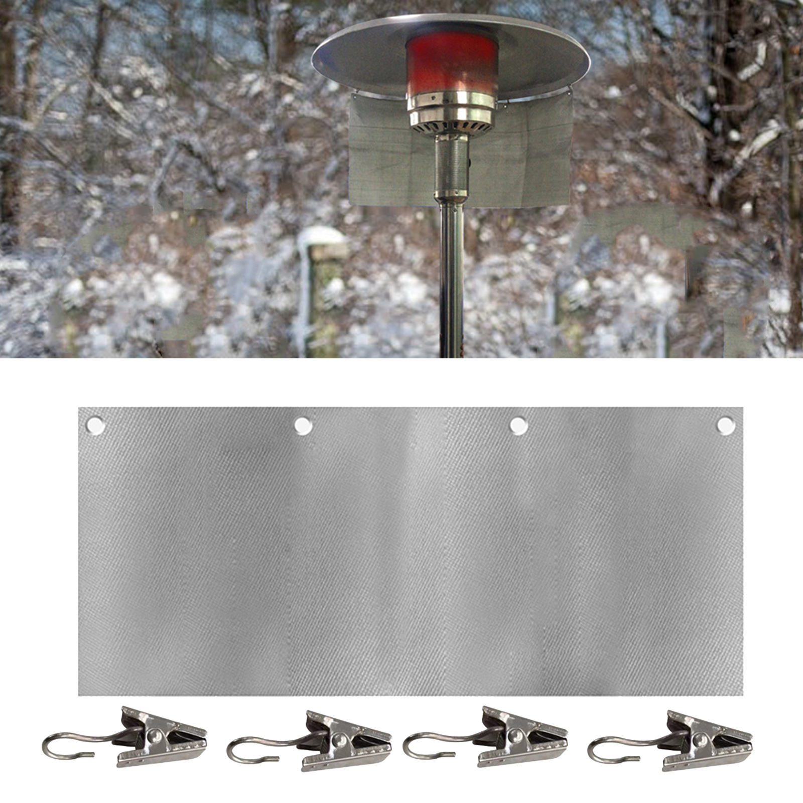 Patio Heater Reflector Deflector Shield Heater Shield Vervanging Top Shield Reflector Verwijderbare