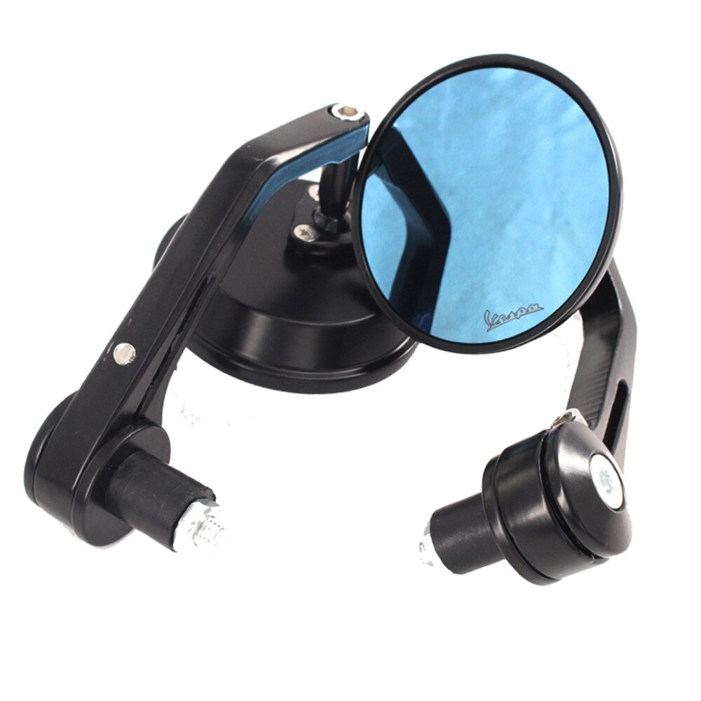 Motorfiets Achteruitkijkspiegel Scooter Handvat Bar End Side Achteruitkijkspiegels Voor Vespa Lt Lx Gt Gts Gtv 60 125 150 200 250 300 300ie: black