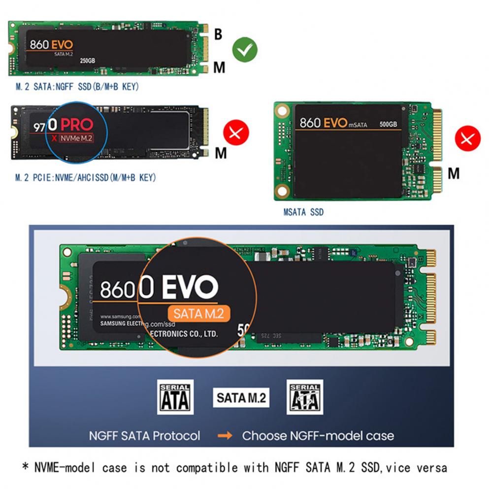 M.2 NGFF zu USB 3,0 SSD Handy, Mobiltelefon Festplatte Kasten Adapter Externe Gehäbenutzen fallen
