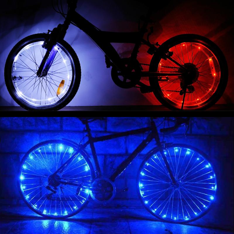 Bike Light Bicycle Wheel Light Practical Wheel Spoke LED Light Night Riding Decorative DIY Light Bicycle Accessories