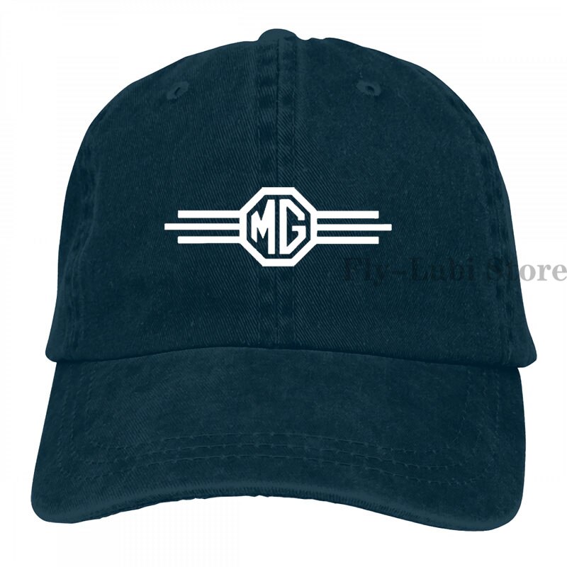 Mg Logo 3 Baseball cap men women Trucker Hats adjustable cap: 2-Navy