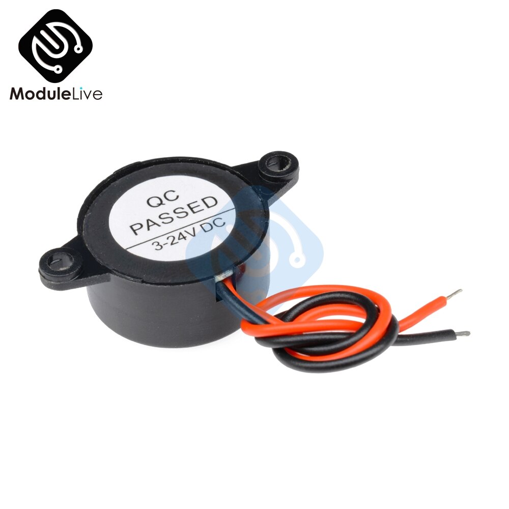 5 Stks/partij SFM-20B Dc 3V-24V 12V Duurzaam Piezo Elektronische Continue Zoemer Alarm 95DB Continu Geluid pieper Voor Arduino Auto Van