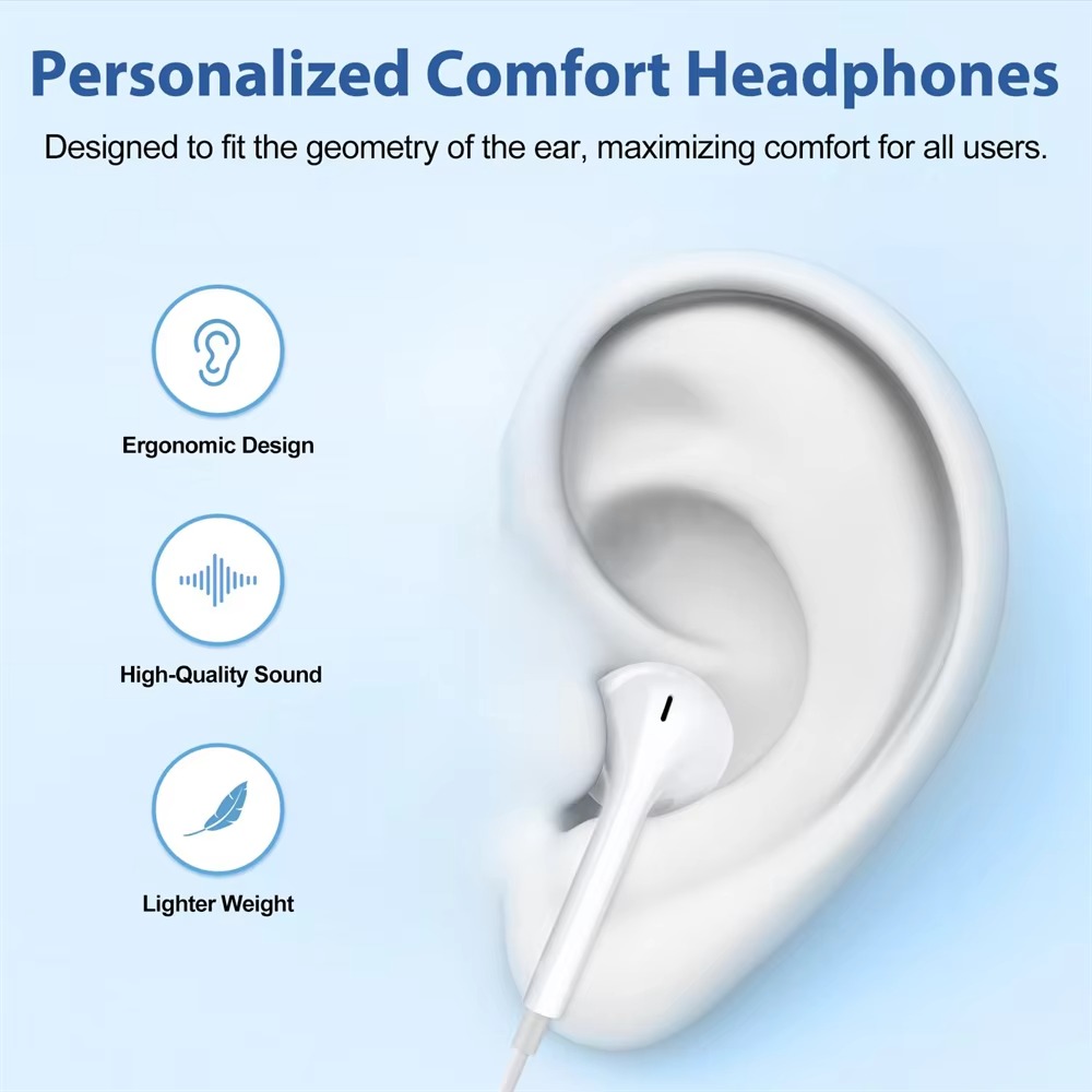 For xiaomi hodetelefoner xiaomi  mi 14 13 12 11 in- øretelefoner redmi note 10 9 8 7 type  c 3.5mm kablet headset telefontilbehør