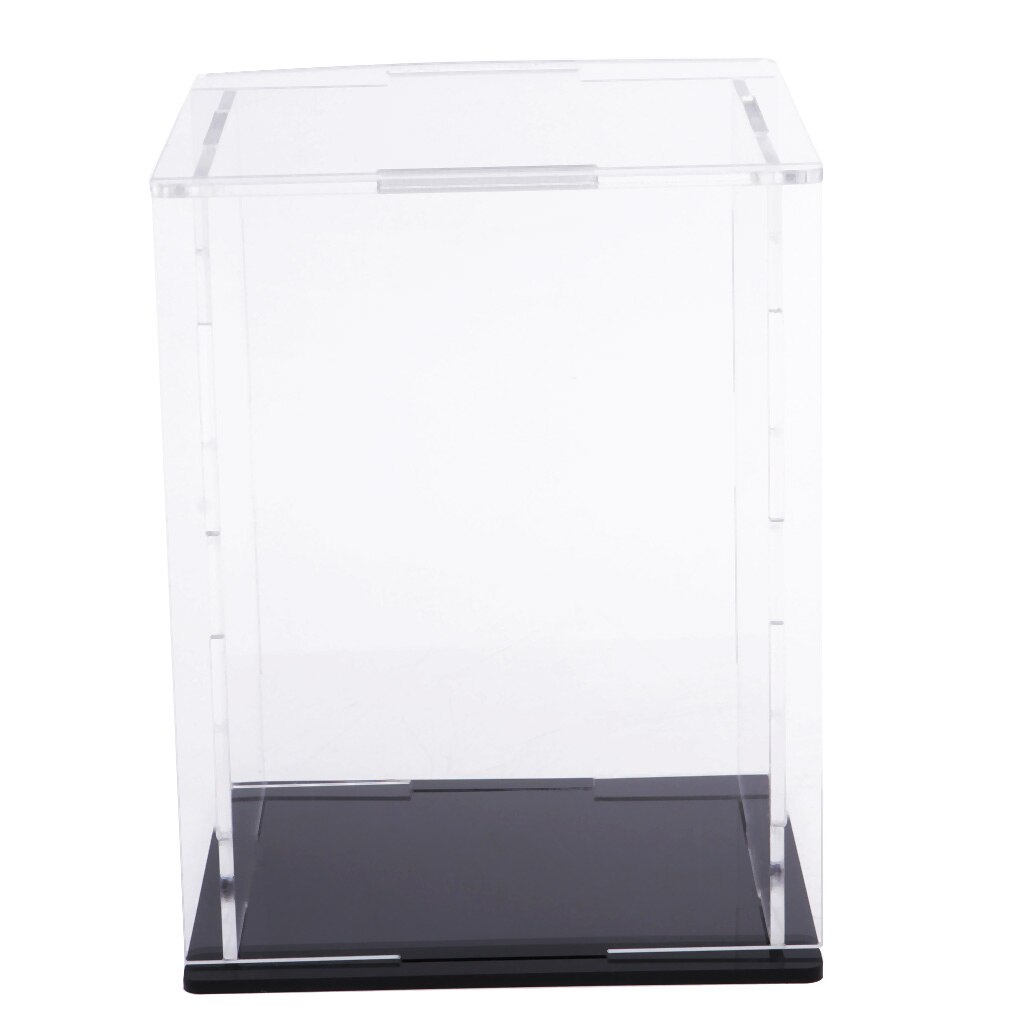 Moderne akryl leketøy display monter støvtett boks ornament beskyttelsesverktøy 158 x 108 x 100mm