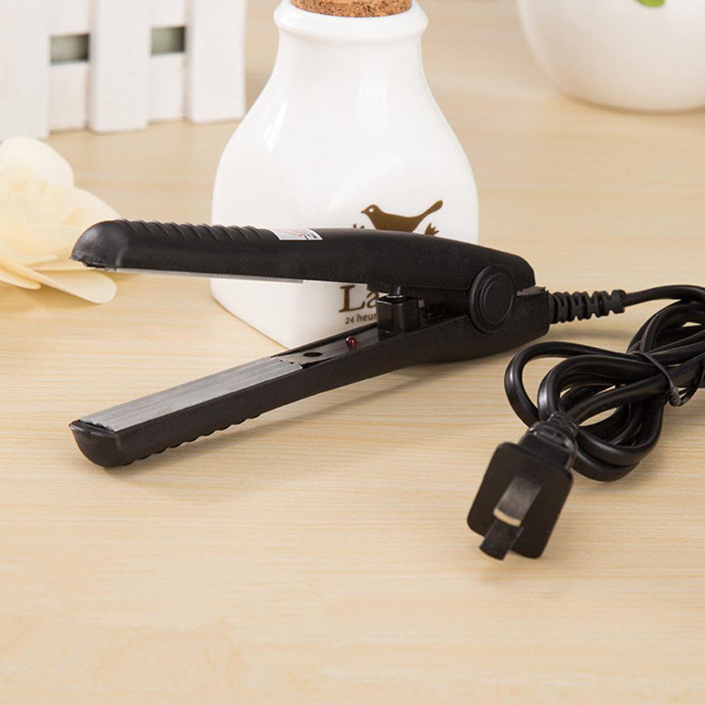 Mini Travel Hair Straightener Flat Iron Ceramic Plate Portable Heating Plate Straight Hair Styling Tool