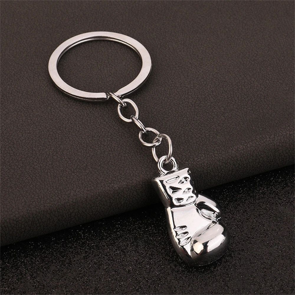 Metall Boxhandschuhe Schlüsselanhänger Sport 3D Fitness Boxen Schlüsselanhänger für Männer Rucksack Anhänger Auto Schmuckstück Kampf Verein Spiel: Gelb