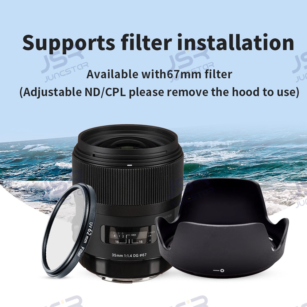 Camera hood replacement LH730-03 suitable for Sigma Art 35 1.4 35mm F1.4 DG lens protection accessories