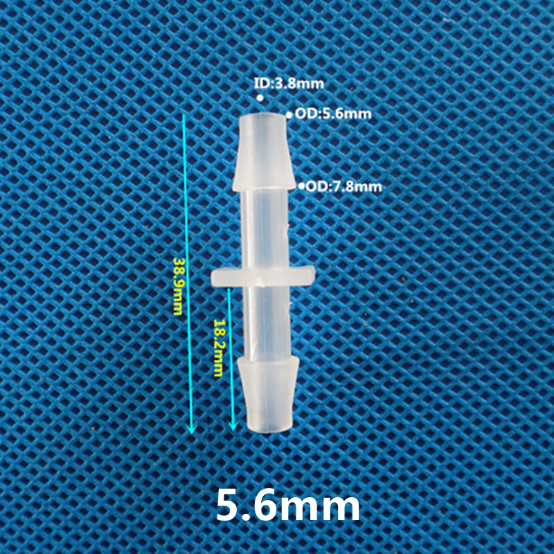 Raccordi per tubi flessibili per irrigazione da giardino con connettori diritti in plastica da 5 pz/pacco 1.6mm-15.8mm: Grey
