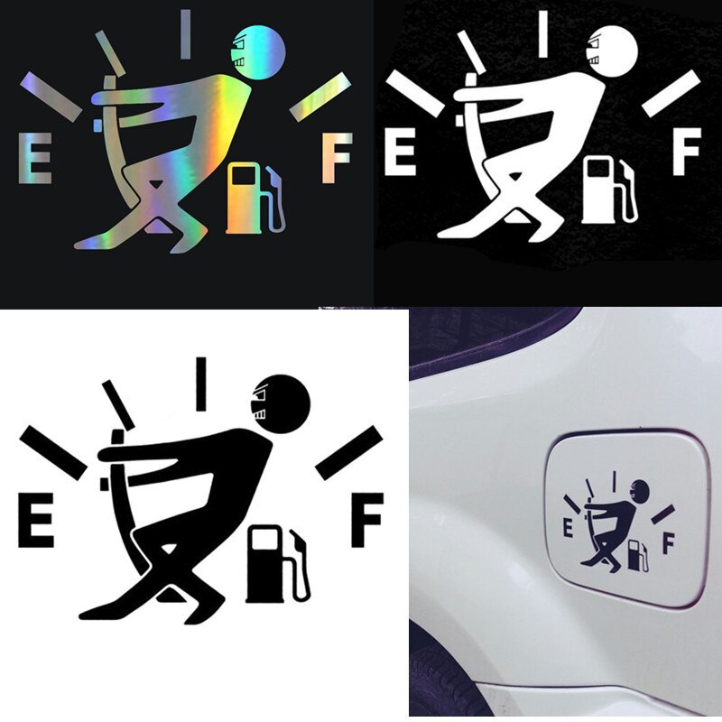 1pcs Fuel Tank Cap Stickers Personality Funny Instrument Interesting Reflective Material Engraving Stickers