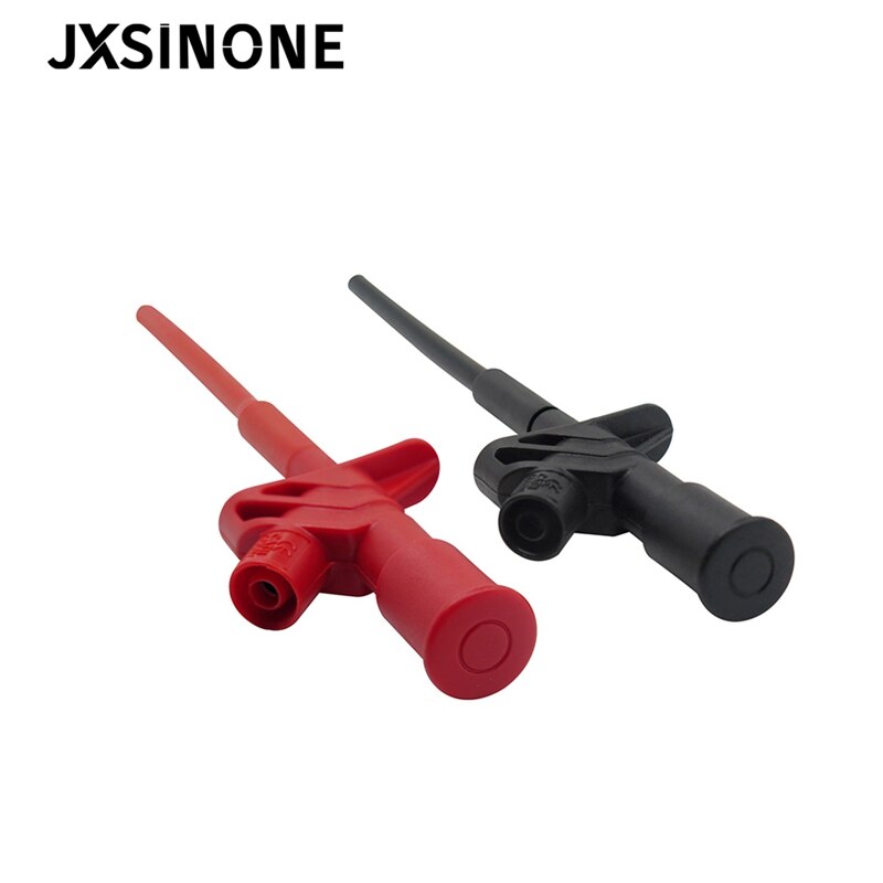 JXSINONE P5004 2PCS Insulated Quick Test Hook Clip High Voltage Flexible Testing Probe
